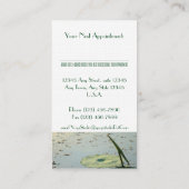 エレガントで平和で穏やかなはす柔らかく芸術的な健康 予約カード (裏面)