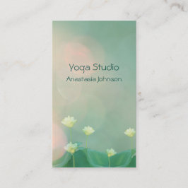 エレガントで平和で穏やかなはす柔らかく芸術的な健康 予約カード