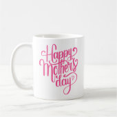 エレガントで幸せな母の日|のコーヒー・マグ コーヒーマグカップ (左)