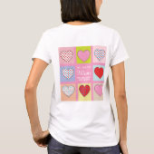 エレガントで心のこもった母の日のデザイン Tシャツ (裏面)