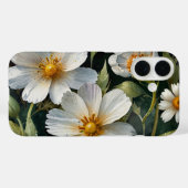 エレガントで愛らしい白い花の水彩画がおしゃれ Case-Mate iPhoneケース (裏面 (横))