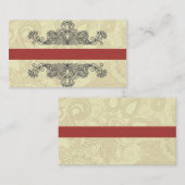 エレガントで抽象的でフォーマルなスタイルの名刺の臨時雇用者 名刺 (正面/裏面)