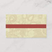 エレガントで抽象的でフォーマルなスタイルの名刺の臨時雇用者 名刺 (裏面)