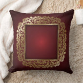 エレガントで抽象的なワインおよび金ゴールド クッション (ブランケット)