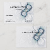 エレガントで抽象的な名刺 名刺 (正面/裏面)