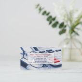 エレガントで明るい会計の名刺 名刺 (スタンド正面)