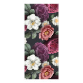 エレガントで暗い花のロゴ|値を付けるサービス ラックカード (裏面)