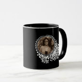 エレガントで最も最高のなお母さんの写真テンプレート2の側面 マグカップ (正面右)