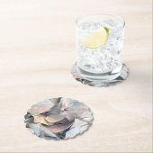 エレガントで柔らかい花のコースター ペーパーコースター (インサイチュ)