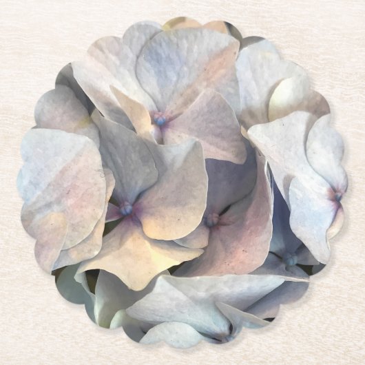 エレガントで柔らかい花のコースター ペーパーコースター (正面)