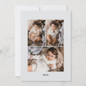 エレガントで植物学的な手描きのクリスマス写真 シーズンカード (裏面)