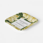 エレガントで植物学的な結婚式の招待状 ペーパープレート (傾斜あり)