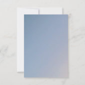 エレガントで植物学的な結婚式の招待状 出欠カード (裏面)