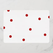 エレガントで楽しいクリスマス カスタム フォト 箔シーズンカード (裏面)