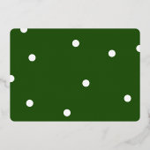 エレガントで楽しいクリスマス カスタム フォト 箔シーズンカード (裏面)