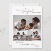 エレガントで楽しいホリデーシーズン３ フォト シーズンカード (正面)