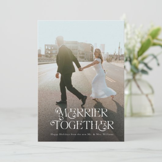 エレガントで楽しい家族または新婚の休日 シーズンカード (スタンド正面)