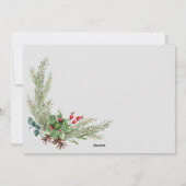 エレガントで楽しい愛と光のホリデー シーズンカード (裏面)