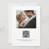 エレガントで永遠のタイポグラフィー写真 Save The Date セーブザデート (裏面)