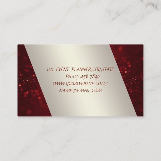 エレガントで洗練されたモダンなぼかし効果のまつげ 名刺 (裏面)