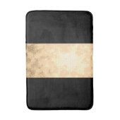 エレガントで澄んでフェイクな金ゴールドおよび黒のストライブ柄 バスマット (正面縦)