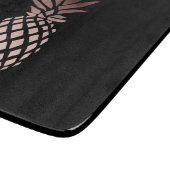 エレガントで澄んなのどのばら色の金ゴールドの熱帯パイナップル カッティングボード (角)