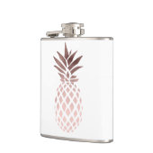 エレガントで澄んなのどのばら色の金ゴールドの熱帯パイナップル フラスク (左)