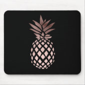 エレガントで澄んなのどのばら色の金ゴールドの熱帯パイナップル マウスパッド (正面)