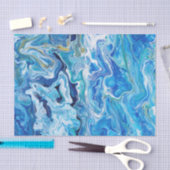 エレガントで熱狂するなレースの瑪瑙6 -オーシャンブルー 薄葉紙 (クラフト)