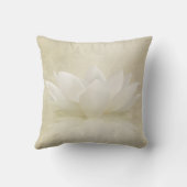 エレガントで穏やかな白蓮教/ユリの花 クッション (裏面)