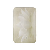 エレガントで穏やかな白蓮教/ユリの花 バスマット (正面縦)