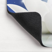 エレガントで穏やかな白蓮教/ユリの花 マウスパッド (コーナー)