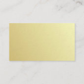 エレガントで粋でモダンな金ゴールドの一見のミニマリストの贅沢 名刺 (裏面)