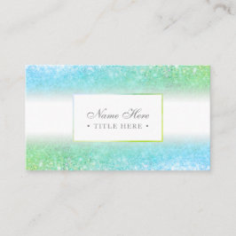 エレガントで粋で豪華な緑の名刺 名刺