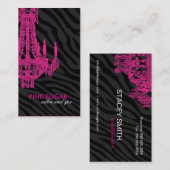 エレガントで粋なサロンおよびスパの名刺 名刺 (正面/裏面)