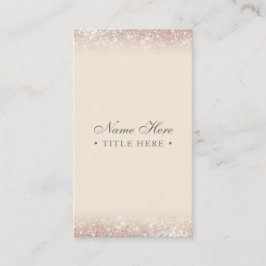 エレガントで粋なパステル調の金ゴールドの縦の名刺 名刺