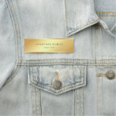 エレガントで粋な金ゴールドのテンプレートのモダンのプロフェッショナル 名札 (インサイチュ)