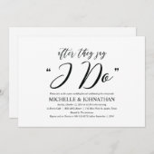 エレガントで素朴なポストの結婚式のブランチの招待状カード 招待状 (正面/裏面)