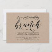 エレガントで素朴なポストの結婚式のブランチの招待状カード 招待状 (正面)