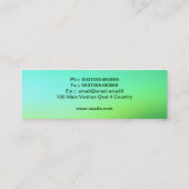 エレガントで細い名刺 スキニー名刺 (裏面)