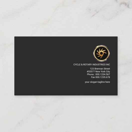 エレガントで絶妙で素晴らしい銀製ライン創設者CEO 名刺 (裏面)