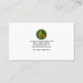 エレガントで絶妙な木の木製の穀物の自然保護運動家 名刺 (裏面)