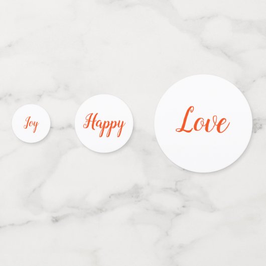 エレガントで繊細なオレンジがかったピンクの花 コンフェッティ (裏面)