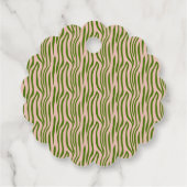 エレガントで繊細な紫のラン 花のボヘミアンビジュアル フェイバータグ (裏面)