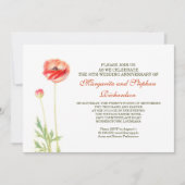エレガントで美しいアニバーサリーの招待状 招待状 (正面)