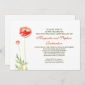 エレガントで美しいアニバーサリーの招待状 招待状 (正面/裏面)