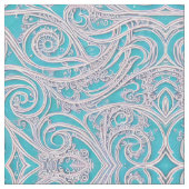 エレガントで美しい対称の渦巻き布 ファブリック (クローズアップ)