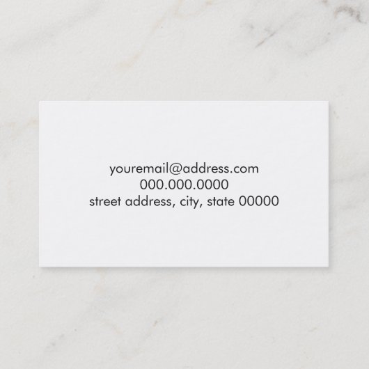 エレガントで美しくスタイリッシュな赤いバラの写真 名刺 (裏面)