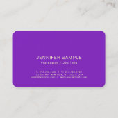 エレガントで芸術的なデザインの優れた絹の終わりの贅沢 名刺 (裏面)