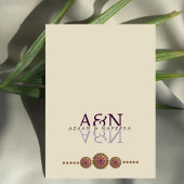 エレガントで華やかな幾何学模様のイスラム・メヘンディ 招待状